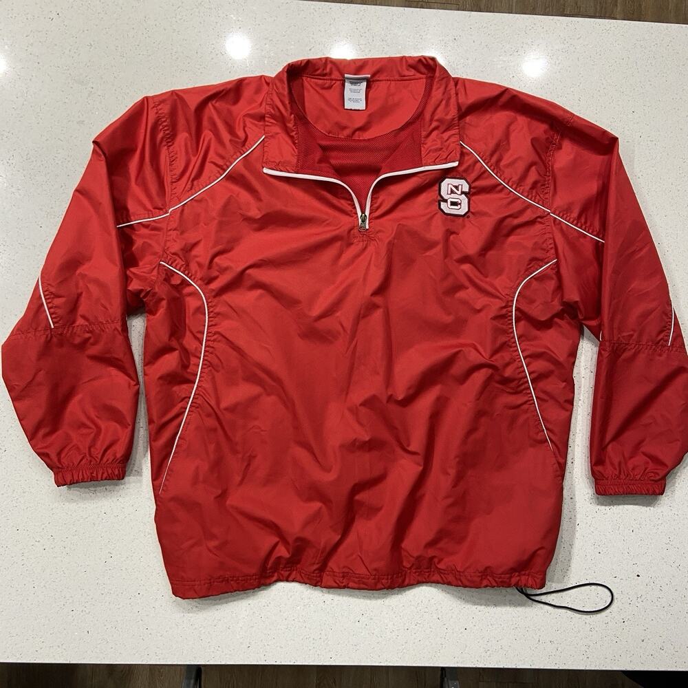 NC State Wolfpack Half Zip Windbreaker Unisex Size XL
